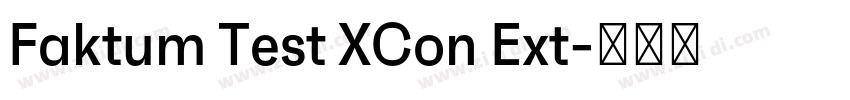 Faktum Test XCon Ext字体转换